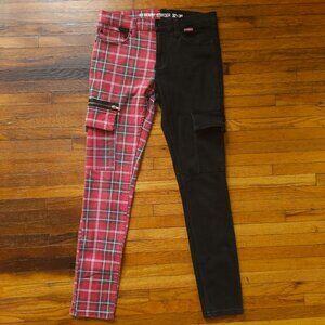 Hot Topic Jeans Hot Topic Mens Ht Denim Stinger Plaid And